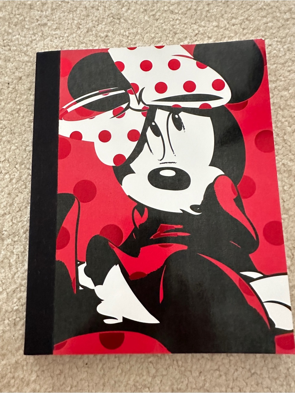 Disney Red Minnie Mouse Print Composition Book